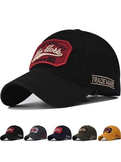 1pc New York Artistic Text 3D Embroidery Baseball Cap, Unisex, Fashion Casual Curved Brim, Adjustable Head Size, Soft Top Hat