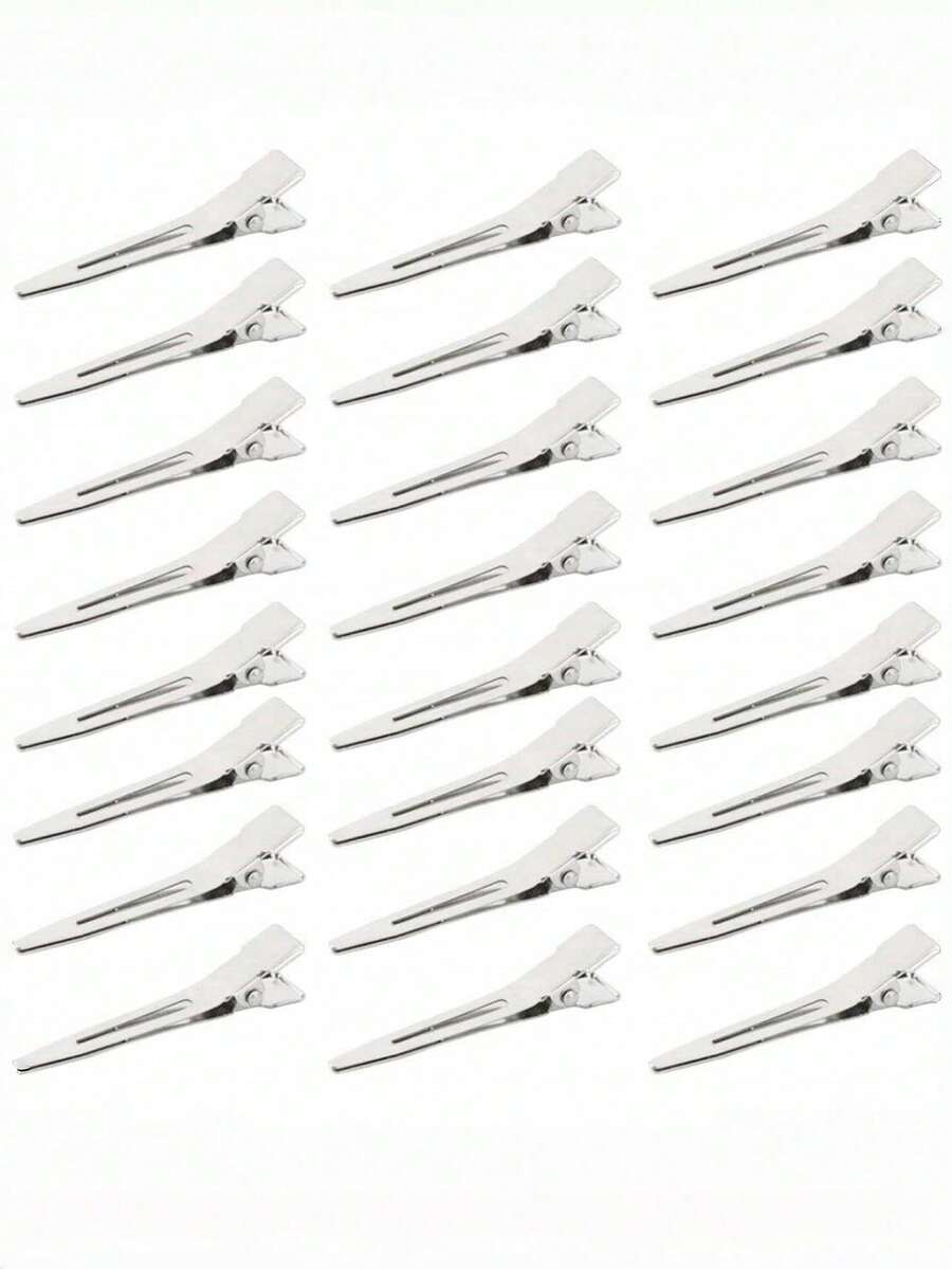 10-100个鳄鱼夹，1.8英寸单齿夹子，发饰，适用于发型设计、染发、发夹 - 彩色 - 查看 1