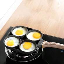 1pc 3-In-1 Non-Stick Egg Pan, Breakfast Skillet, Hamburger Griddle, Steak Frying Pan For Home Use - View 2