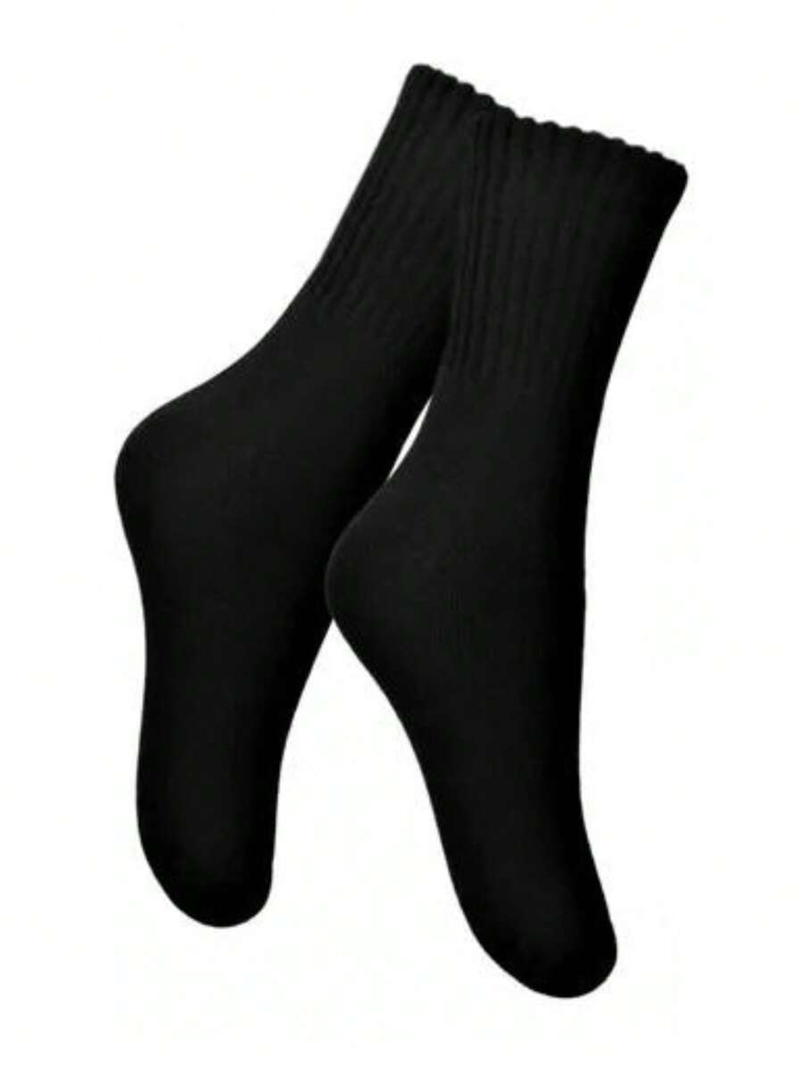 Men's Knee-High Socks, Large Size 45/48, Selene - 黑色 - 查看 1