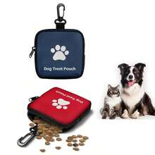 1 pieza Bolsa con cremallera para premios de entrenamiento de perros - Bolsa portátil a prueba de derrames para aperitivos de mascotas con cremallera - Para propietarios de perros, entrenadores - Multicolor - Ver 7
