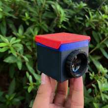 3D Printed Creative Mini Camera, Convex Lens Imaging, Light Refraction, Portable & Fun Camera, Waist-Level Viewfinder, 3D Printed Fresnel Lens Optical Viewfinder, Creative Travel Photography & Sightseeing Prop - Small Camera - View 15