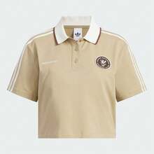 Adidas Originals Women's POLO SS WPOLO Knit Collared Short Sleeve TKH1186 - Brown - View 1