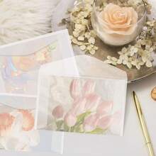 Pcs Glassine Ticket Envelopes For Wedding Favor Mini Frosted Envelopes For Ticket Holders Stamp Collecting Supplies Seeds Coin Card, 4.45 X 2.7 Inches - One Size - View 8
