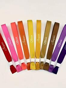 [Personalizado] Pulseras para fiestas personalizadas, pulseras de cinta desechables, pulseras de registro de eventos de conferencia, personalizadas para actividades, cumpleaños, bodas, reuniones grupales, festivales de música y conciertos, que agregan un ambiente festivo a los conciertos de música y celebraciones festivas - Multicolor - Ver 5