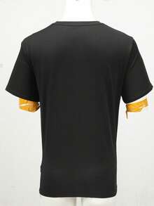 Áo thun thể thao nam in theo yêu cầu, chất liệu thoáng khí tốt. Bạn có thể tải lên nhiều hình ảnh để tạo ra một chiếc áo độc đáo. - Bạn có thể thêm hình ảnh (bạn gái, vợ) để thiết kế áo thun in cá nhân hóa của riêng mình. Thích hợp mặc mùa hè, với chất liệu vải lưới. Màu đen, dành cho gia đình. - màu đen - Xem 8