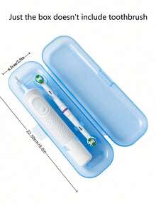 1个便携式通用电动牙刷收纳盒，半透明牙刷架，防尘牙刷盖，牙膏/牙刷盒，适合居家日常使用、商务旅行、户外旅行和露营、浴室装饰、返校季、夏季旅行配件、浴室小工具、浴室配件、家居用品、个人护理收纳、旅行必备品 - 彩色 - 查看 9