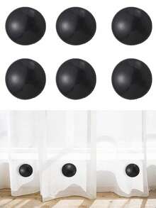 6 piezas Pesos magnéticos para cortina de ducha, impermeables para evitar que la cortina se vuele, imanes fuertes, adecuados para cortinas, manteles, sábanas, accesorios de decoración del hogar y el baño - Blanco - Ver 13