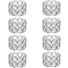 1/4/8/10/12/24 件金色/银色装饰水晶茶灯烛台，1.6 英寸高，适合婚礼仪式、餐桌中心装饰、圣诞节、新年礼物 - 多色 - 查看 20