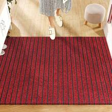 Kitchen Rug Anti-Slip Entryway Doormat Kitchen Door Mat Absorbent Oil-Resistant Striped Rug Easy To Clean - Red - View 6