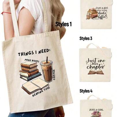 Chiếc túi tote chủ đề sách này là một túi quà tặng in hình theo yêu cầu. Dung tích lớn, dễ mang theo, túi xách thời trang unisex, phù hợp để đi mua sắm và dùng cho giáo viên. Lý tưởng cho trường học, đại học, công sở, đi làm, tuần lễ sách và các dịp khác (có nhiều mẫu mã). Chiếc ba lô chủ đề văn học này là một món quà lý tưởng cho Ngày Nhà giáo, phù hợp cho phụ nữ hoặc sinh viên mang sách vở.
