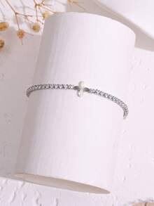 1pc Vintage Geometric Design Women Bracelet, Suitable For Daily, Vacation, Party Wear - Bracelet - View 10