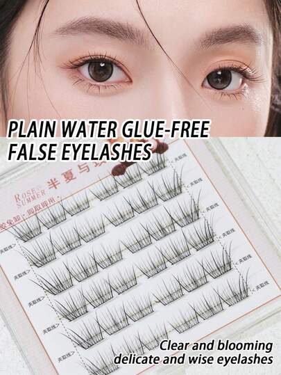 36 sợi mi giả uốn cong chữ C, dài, dạng chùm, tự làm, không kèm keo (10-13mm)