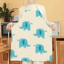 1pc Sausage Dog Pattern Apron, Creative Funny Fashion Printed Apron, Home Cleaning Apron, Easy Clean Kitchen Cooking Apron, Creative Home Apron - Multicolor - View 8