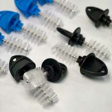 5pcs Beer Tap Cleaning Brush Set, Includes Dust-Proof & Insect-Proof Caps, Suitable For Home & Commercial Beer Dispensers, Bars & Restaurants - Blue 5pcs - View 6