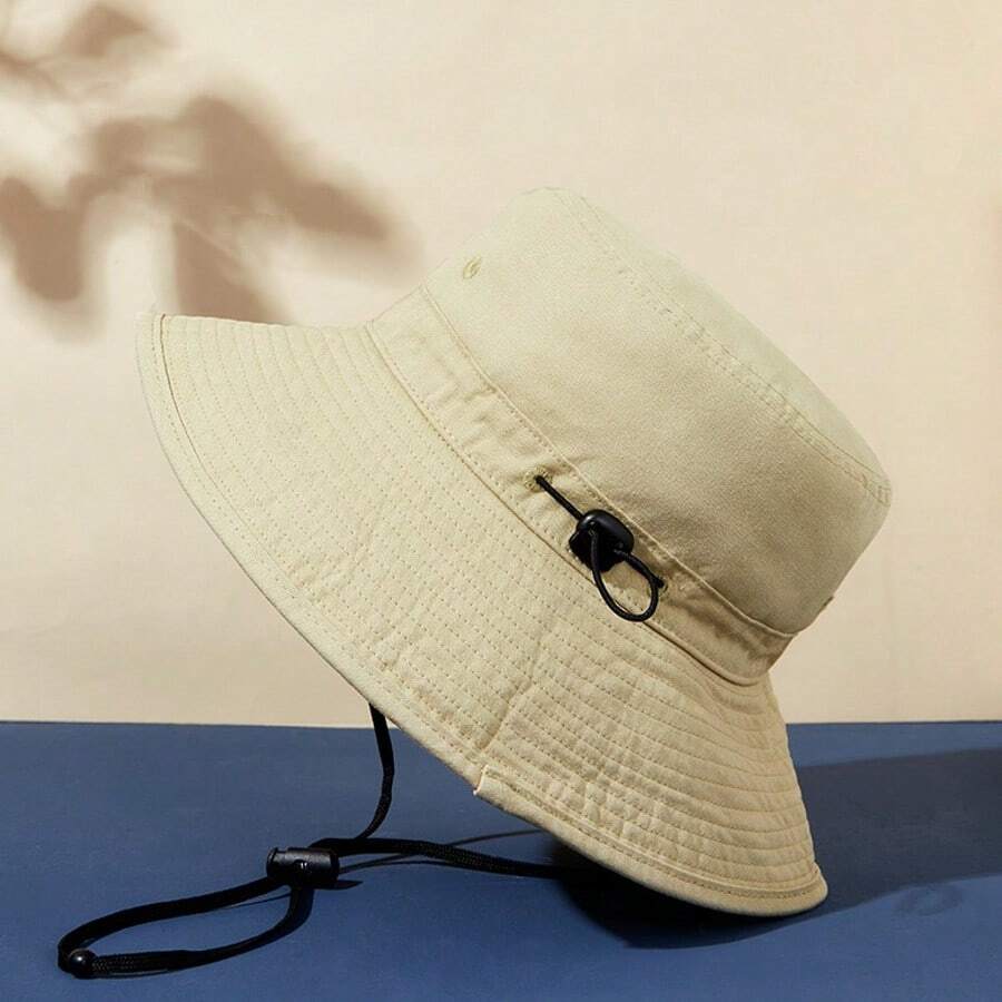 Unisex Hat For Adults, Sun Hat For Women And Men, Bucket Hat With Chin Strap, Packable Hat For Summer Outdoor Activities - 卡其色 - 查看 1
