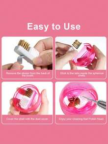 Bộ cọ vệ sinh máy mài móng có thể tháo rời, bao gồm đầu cọ mềm và cứng, cọ đánh bóng móng, cọ vệ sinh dây đồng cho máy mài móng, phụ kiện dụng cụ vệ sinh máy mài móng. - Nhiều màu - Xem 11