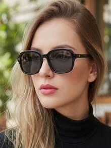 Women's Retro Cat-Eye Sunglasses With UV400 Protection, Fashionable 2026, Durable And Stylish. - 黑色 - 查看 1