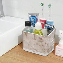 Toothbrush Holders For Bathrooms, Kids Electric Toothbrush And Toothpaste Holder, Toothbrush Caddy Organizer, 4 Slots Tooth Brushing Stand For Bathroom Organizer Countertop (White Marble) - 白色大理石紋理 - 查看 2