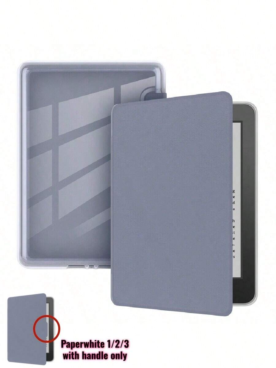 Funda protectora de acrílico súper clara para Apple Kindle Paperwhite, protección con cojín suave de TPU, activación/suspensión automática