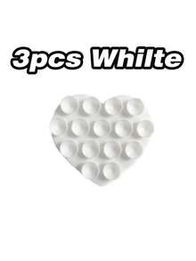 1个创意双面心形强力硅胶吸盘手机壳，可调节便携式硅胶吸盘手机支架，防滑，可水洗，兼容安卓手机，生日礼物手机配件，兼容、安卓手机，生日礼物，送给家人、朋友的礼物，生日手机支架手机配件，强力承重 - 彩色 - 查看 23