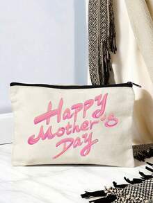 Personalized Canvas Cosmetic Bag, Mother's Day Gift, Suitable For Wedding Season And Other Holidays, Beauty And Health, Perfect Wedding Gift - Multicolor - View 9