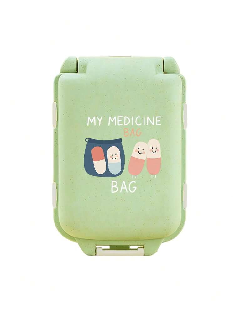 8 Compartments Portable Multi-Layer Pill Box, With Letters "Medicine Bag", Travel Moisture Proof Pill Organizer, Reusable Pill Case For Men And Women, Medicine Planner Daily Pocket Case, Travel Medicine Suitcase,Portable Medical Emergency Kit,Emergency Medicine Storage Bag, Home Travel Dormitory Essential Accessories, For Vitamin Medicines Medication & Supplement, For Outdoor Office Back To School - Multicolor - View 12