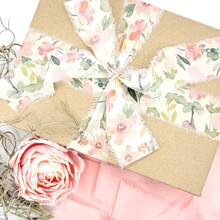 3 Rolls 5m Fringe Chiffon, Holiday Ribbon, 1.5" X 16.5 Yards Total, For Wedding Invitations, Flower Bouquets, Crafts, Gift Wrapping - View 7