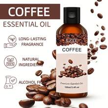 100ml/3.4oz + 30ml/1.0oz Coffee Essential Oil Diffuser Set, Coffee Essential Oil, Massage Oil, Home Fragrance Diffuser, Facial Care Gift - Coffee Flavor - View 2