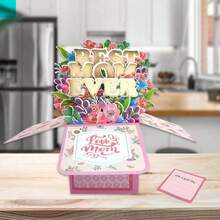 1Set Mother's Day Money Pull-Out Gift Box Best Mom Ever Pop Up Greeting Card Mother's Day Gift Box For Cash With Pull Out Card DIY Set 3D Mother's Day Gift Card World's Best MOM Paper Card With Envelope For Mom Woman Mother Gifts - Gift Box - View 7