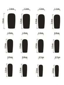 24pcs European Square Long False Nails, Purple French White Floral Nail Art Tips, Wearable, Full Coverage Removable, Suitable For Women's Party, Dance And Daily Use - Purple - View 6