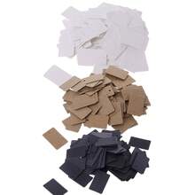 100pcs Kraft Paper Gift Cards Hang Tags Jewelry Labels Tag Craft Decor 2x3.3cm - C04 - View 8