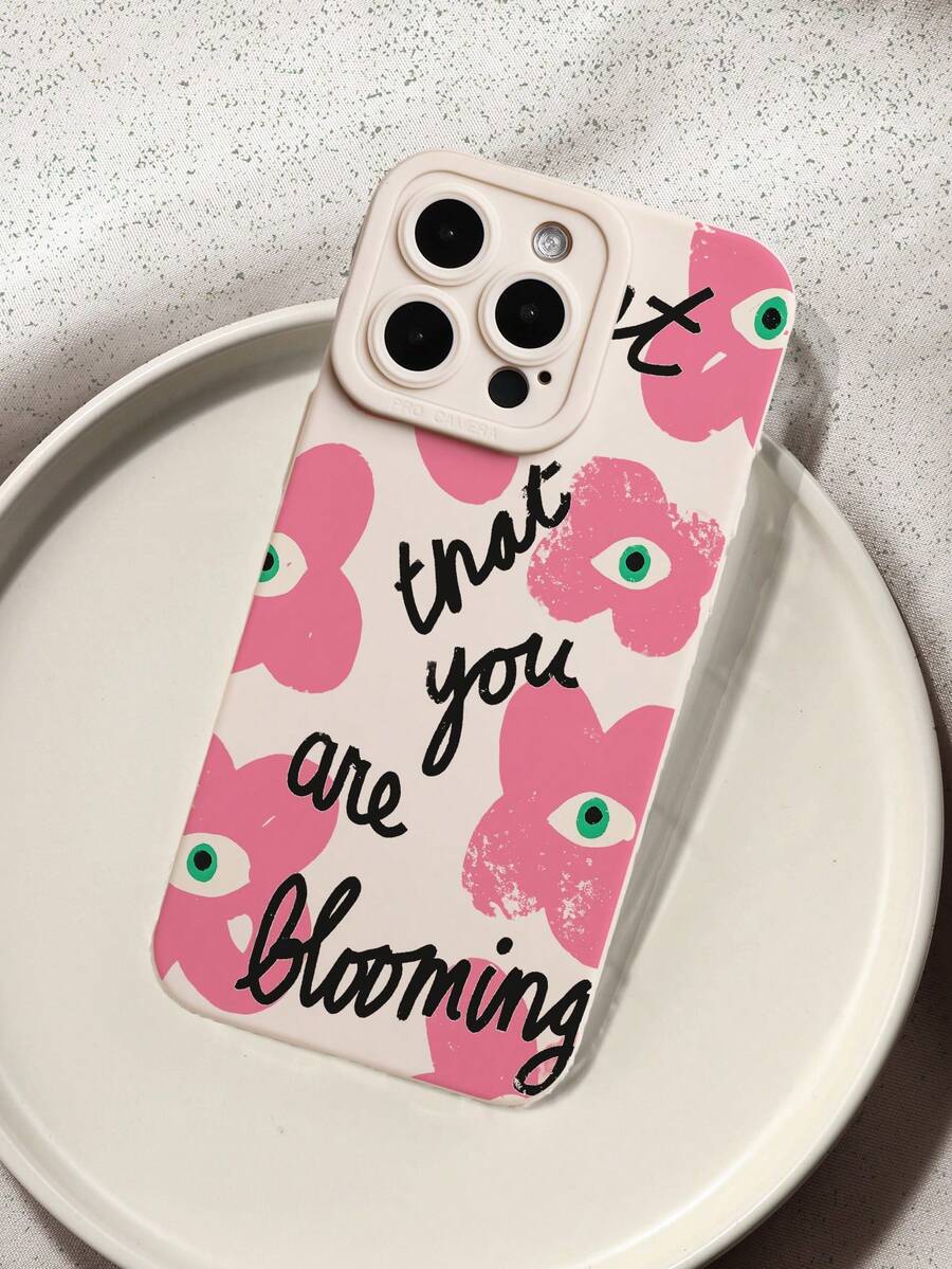 Eyes Of Flower Cute Pattern Liquid Silicone Mobile Phone Case Full-Body Protection Shockproof Anti-Fall TPU Soft Rubber Case Compatible With IPhone 13/11/17/17pro/16/14/15/15pro/15 Plus/15 Promax/7plus/8plus/X/Xs Max/Xr/11pro/12pro/13pro/14pro/12mini/13mini/11promax/12promax/13promax/14promax/14plus/17pro Max/17Air/6/6s Plus/7/8/16Pro/16plus/16promax/Se2/17promax&Compatible With Samsung Galaxy/A54/A14/A12/A13/A15/A32/A33/A24/A52S/S20/S21/S22/S23/S24/S23Plus/S24ultra/S25/A15/A33/A23 - Multicolor - View 1