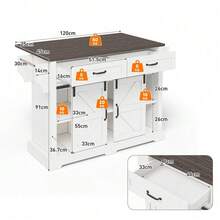 Cabinets - Brown+White + MDF + European - View 3