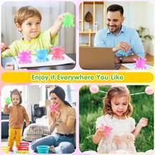 1Pcs New Virus Shape Pinch Le Decompression Toy, Slow Rebound Venting Toy, Casual Holiday Gift, High-Value Dopamine Color - 藍色 - 查看 9