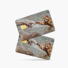2pcs Colorful Credit Card Skin Stickers, Waterproof Scratch-Resistant Personalized Decorative Protective Stickers, Suitable For Credit/Debit/Transit Cards - C-multicolor - View 5