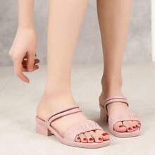 Women Heeled Sandals - Pink - View 2