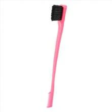 Double Sided Edge Control Hair Brush Comb Combo Pack 4 Pieces Pink And Black - A - View 3
