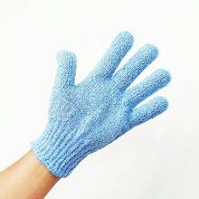 Bath Scrub Gloves, Five-Finger Scrub Towel, Exfoliating Bath And Body Scrubber, Exfoliating And Back Scrubbing Tool - 彩色 - 查看 7