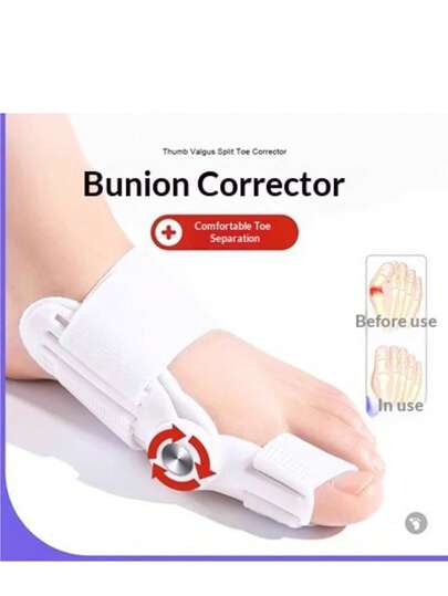 1 Stück Unisex Hallux Valgus Korrektor, verstellbarer Zehenspreizer, geeignet für linken und rechten Fuß