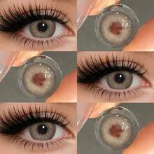 1 Pair Brown , 14.5mm Natural Soft Disposable Contacts, Suitable For Halloween Costume Play - Brown - View 6
