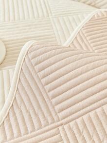 1pc Thick Plush Sofa Cover, Minimalist Modern Style Sofa Pad, All Season Use, Dust-Proof, Dirt-Resistant, Anti-Slip, Machine Washable, Pet-Friendly Sofa Protector, Suitable For Bedroom, Office, Living Room - White - View 10