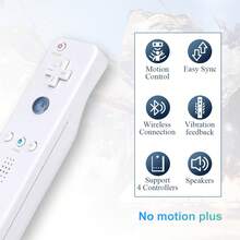 U Drahtloser Bewegungssensor-Controller mit Silikonhülle + Armband, unterstützt Vibration/Lautsprecher/präzise Bewegungserfassung, Mehrspieler-Spieladaptations-Controller - Übersicht 4