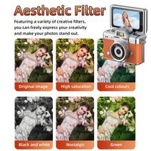 100W High Definition Mini Digital Camera, Equipped With 180° Flip Screen, 1.47" IPS Display, 200mAh Battery Capacity, Multiple Filter Effects, Compact And Portable, Can Be Used As A Decorative Pendant, Ideal Gift Choice. - View 4