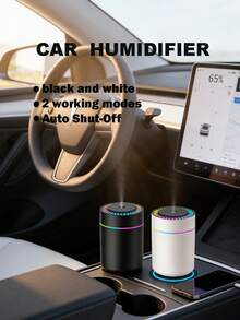 180ml Car Humidifier With Romantic Night Light, Thick Mist & Quiet Operation, Auto Timing, 5 Essential Oil Options, Car Air Freshener, Interior Decor, Suitable For Women, Gift For Valentine's Day, Mother's Day, Birthday, Children's Day, Father's Day, Graduation, Wedding, Housewarming - Cylinder - View 10