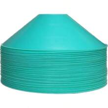Thicker Disc Cones Set Of 50 Agility Soccer Cones With Carry Bag For TrainingFootball Sports Field Cone Markersgift - Cyan - View 1