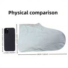 1 Pair Durable Waterproof Shoe Covers - Made Of Crystal Jelly, Seamless, Waterproof And Anti-Slip - Ideal For Outdoor Rainy And Humid Conditions - Travel Friendly (Actual Size Shown), Shoe Rack, Storage Saver, Outdoor, Garden, Portable, Commencement, Congrats Grad, Valedictorian, Rain Boots / Rubber Boots / Waterproof Boots / Boot Covers / Shoe Covers Waterproof / Rain Shoe Covers / Wellies / Outdoor / Garden - Upgraded Version - View 3