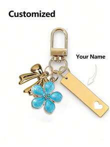 Personalized Cherry Blossom Metal Keychain | Personalized Stainless Steel Name Keychain - Suitable For Decorating Wallets, Ladies' Bags, Car Keys, It Is The Perfect Gift For Friends, Family, And Loved Ones, And Is Also An Ideal Choice For Ladies' Keychains, Daily Necessities, Holiday Gifts, Birthday Gifts, Valentine's Day Gifts, And Autumn/Winter Gifts. ,Travel Organizer - Multicolor - View 17