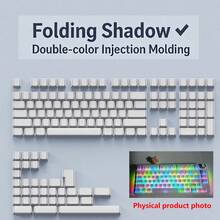 The Mechanical Keycap Set 134 Is Compatible With The 68/98/87 Universal Model, With Foldable Keycaps That Have Transparent Edges And Mechanical Keyboard Keycaps. - View 13