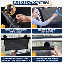 Car Side Window Sunshade. This Retractable Window Shade Is Specially Designed To Block Harmful Sunlight Glare And Heat. It Is Suitable For Most Cars, Trucks, SUVs, Or Campers. - General Motors - View 8